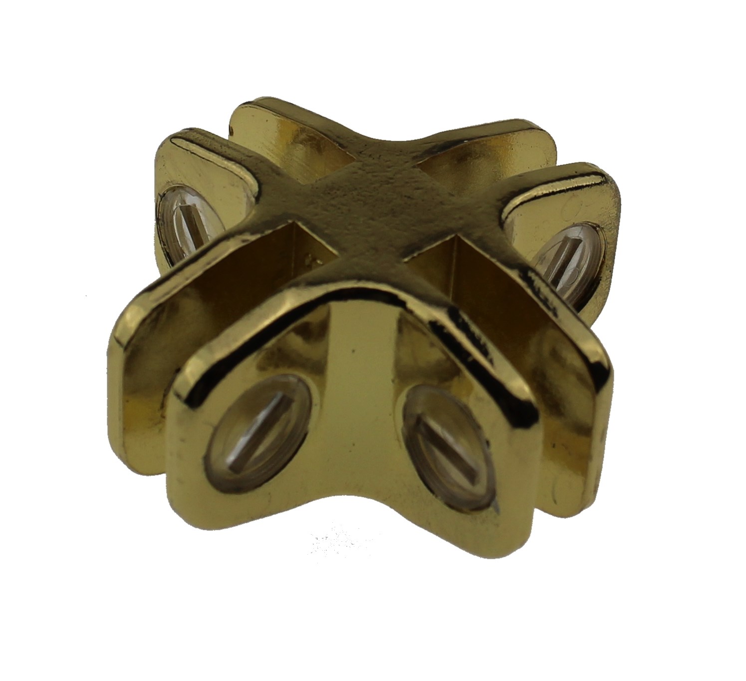 Glass connector type 7001 / Cross holder gold-plated